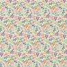 Printed Cotton ARAGEO Ecru / Violet